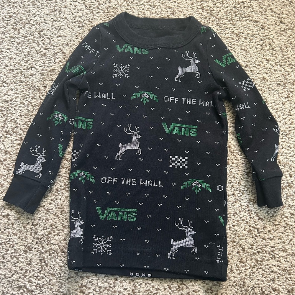 Vans Black and Green Holiday PJ Set